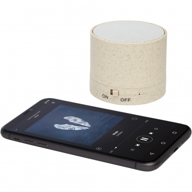 Logo trade promotional items picture of: Kikai wheat straw Bluetooth® speaker
